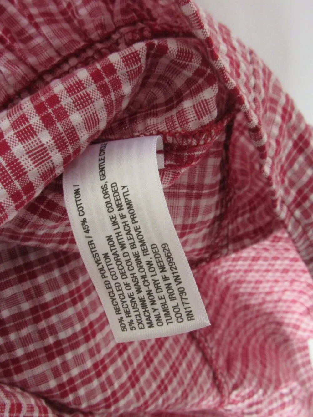 Wild Fable Mini Sun Dress Red White Check Plaid Embroidery Ruffle Size Small NWT - Picture 7 of 8
